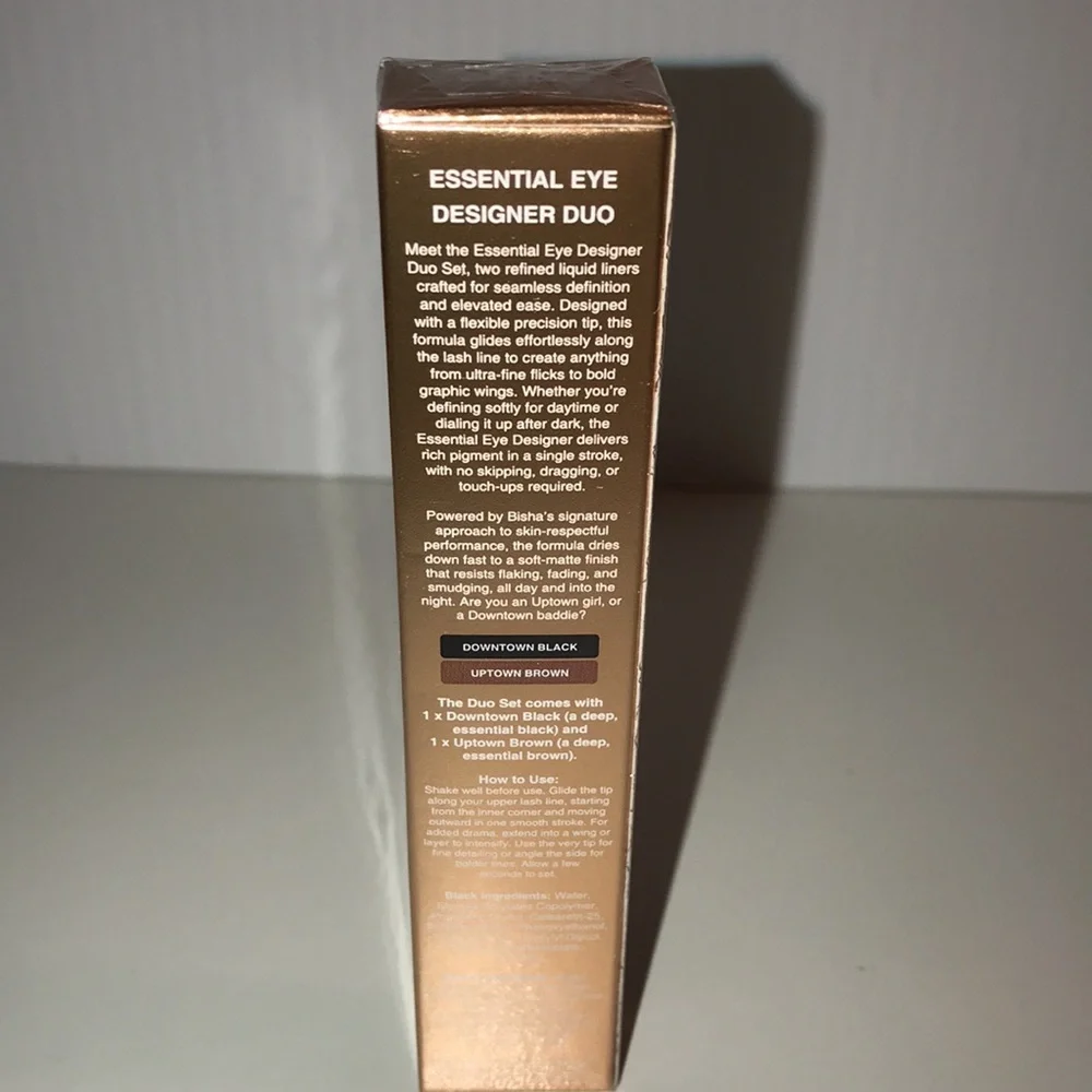 BISHA Essential Eye Designer Duo 1 brown and 1 black eyeliner NEW